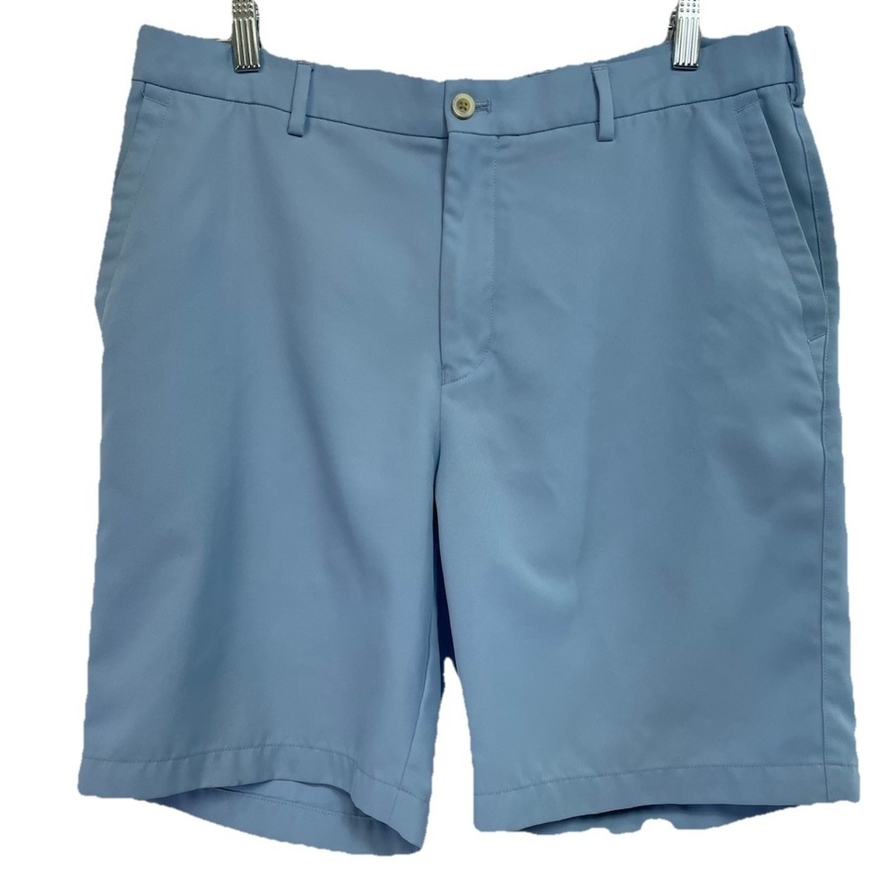 Peter Millar Crown Craft Men's Sz 34x9 Blue Golf Shorts (A49) EUC